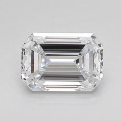 Diament laboratoryjny bezbarwny szlif szmaragdowy, 1.56ct, VVS2, E, IGI LG653427625