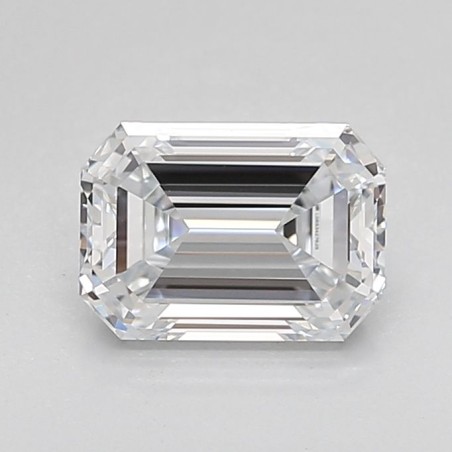 Diament laboratoryjny bezbarwny szlif szmaragdowy, 1.56ct, VVS2, E, IGI LG653427625