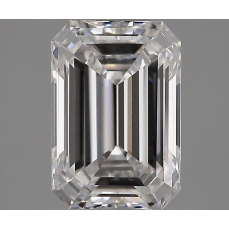 Diament laboratoryjny bezbarwny szlif szmaragdowy, 1.6ct, IF, E, IGI LG698589132