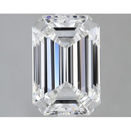 Diament laboratoryjny bezbarwny szlif szmaragdowy, 2.7ct, VVS2, E, IGI LG722566030