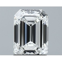 Diament laboratoryjny bezbarwny szlif szmaragdowy, 1.72ct, VVS2, F, GIA 6505957004