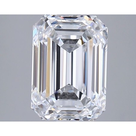 Diament laboratoryjny bezbarwny szlif szmaragdowy, 2.9ct, VVS2, D, GIA 3535245592