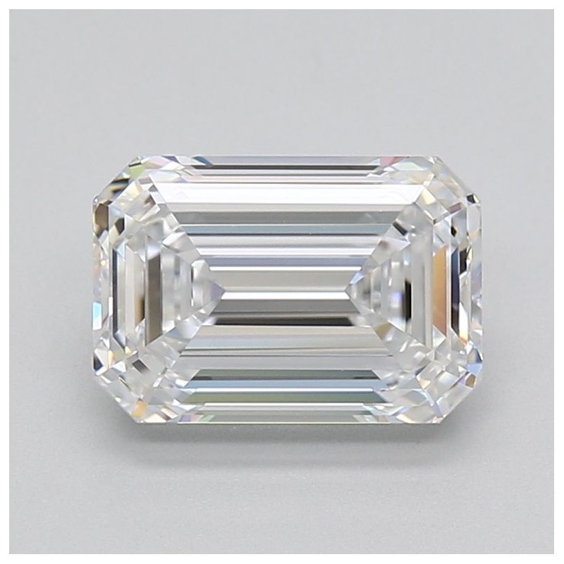 Diament laboratoryjny bezbarwny szlif szmaragdowy, 3ct, VVS2, D, GIA 1533247531