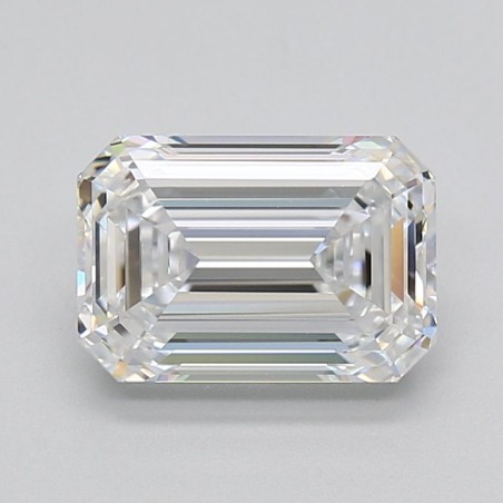 Diament laboratoryjny bezbarwny szlif szmaragdowy, 3ct, VVS2, D, GIA 1533247531