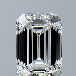 Diament laboratoryjny bezbarwny szlif szmaragdowy, 2.1ct, VVS2, E, IGI LG742527753