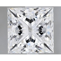 Diament laboratoryjny bezbarwny szlif princess, 2.67ct, VVS2, E, GIA 6535726616