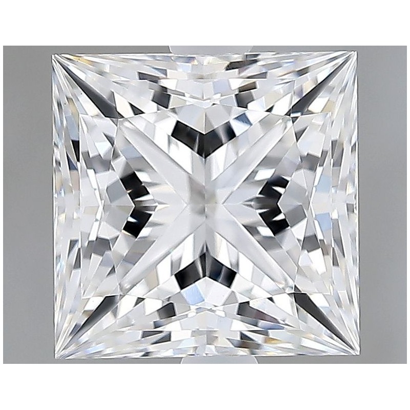 Diament laboratoryjny bezbarwny szlif princess, 2.67ct, VVS2, E, GIA 6535726616