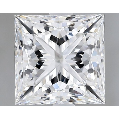 Diament laboratoryjny bezbarwny szlif princess, 2.67ct, VVS2, E, GIA 6535726616