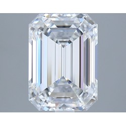 Diament laboratoryjny bezbarwny szlif szmaragdowy, 2.82ct, VVS1, E, GIA 6532322214