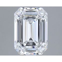 Diament laboratoryjny bezbarwny szlif szmaragdowy, 2.06ct, VVS1, E, GIA 6535322292