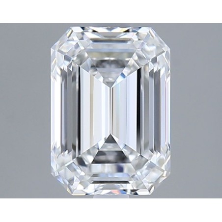 Diament laboratoryjny bezbarwny szlif szmaragdowy, 2.06ct, VVS1, E, GIA 6535322292