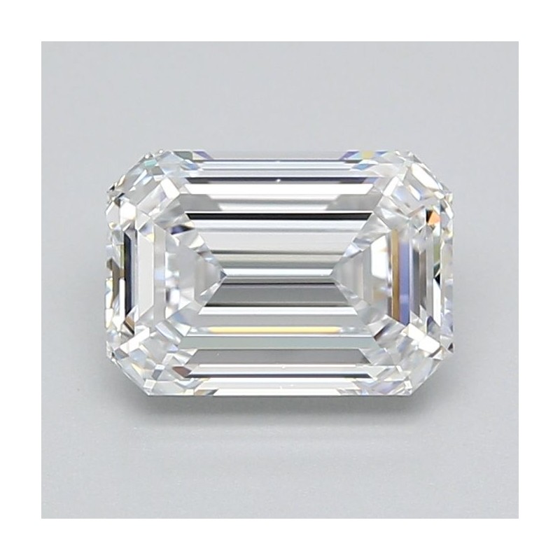 Diament laboratoryjny bezbarwny szlif szmaragdowy, 2.06ct, VVS1, D, GIA 6531318930