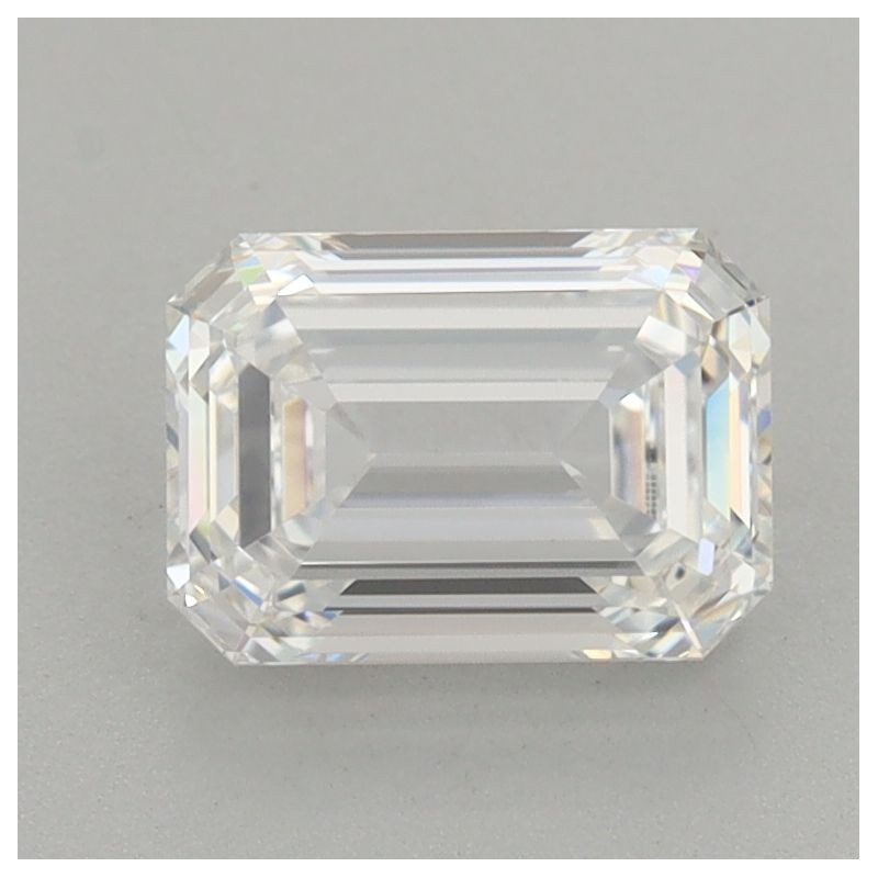 Diament laboratoryjny bezbarwny szlif szmaragdowy, 1.53ct, VVS2, E, IGI LG653439483