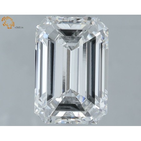 Diament laboratoryjny bezbarwny szlif szmaragdowy, 1.66ct, VVS2, E, IGI LG695505700