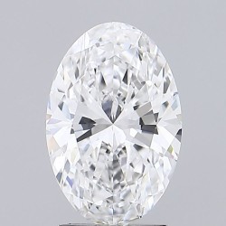 Diament laboratoryjny bezbarwny szlif owalny, 2.03ct, VVS1, D, IGI LG651452827