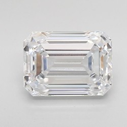 Diament laboratoryjny bezbarwny szlif szmaragdowy, 1.85ct, VVS1, D, IGI LG680583357