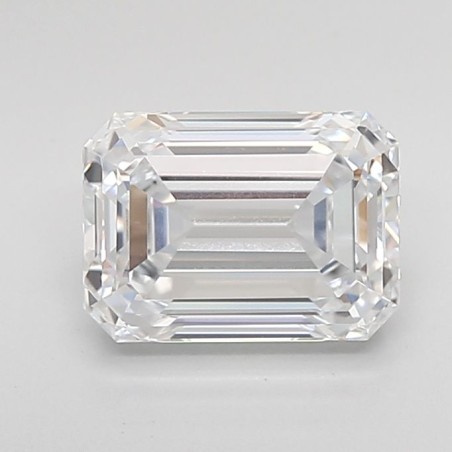 Diament laboratoryjny bezbarwny szlif szmaragdowy, 1.85ct, VVS1, D, IGI LG680583357