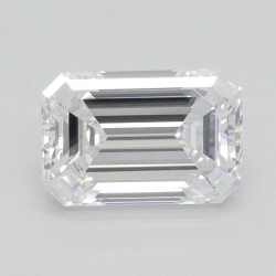 Diament laboratoryjny bezbarwny szlif szmaragdowy, 1.55ct, VVS1, D, IGI LG639487468