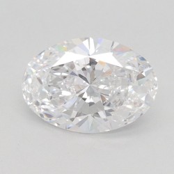 Diament laboratoryjny bezbarwny szlif owalny, 1.51ct, IF, D, IGI LG640482965