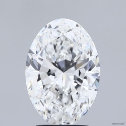 Diament laboratoryjny bezbarwny szlif owalny, 2.56ct, VVS2, E, IGI LG724579435