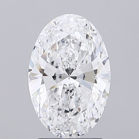 Diament laboratoryjny bezbarwny szlif owalny, 2ct, VVS2, D, IGI LG718501710