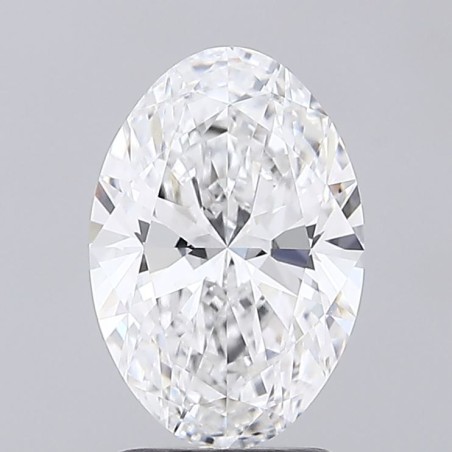 Diament laboratoryjny bezbarwny szlif owalny, 2ct, VVS1, D, IGI LG718501705