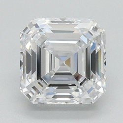 Diament laboratoryjny bezbarwny szlif szmaragdowy kwadratowy, 2.03ct, VVS2, D, GIA 7501214973