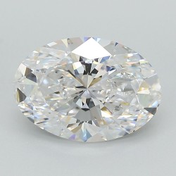 Diament laboratoryjny bezbarwny szlif owalny, 2.08ct, VVS2, F, IGI LG742545147