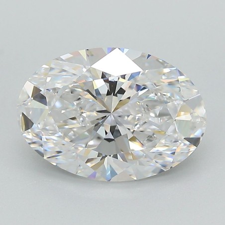 Diament laboratoryjny bezbarwny szlif owalny, 2.08ct, VVS2, F, IGI LG742545147