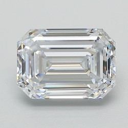 Diament laboratoryjny bezbarwny szlif szmaragdowy, 2.09ct, VVS1, E, IGI LG723538398