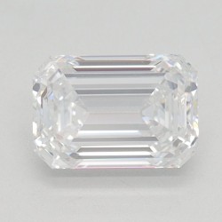 Diament laboratoryjny bezbarwny szlif szmaragdowy, 1.02ct, IF, D, IGI LG638402458