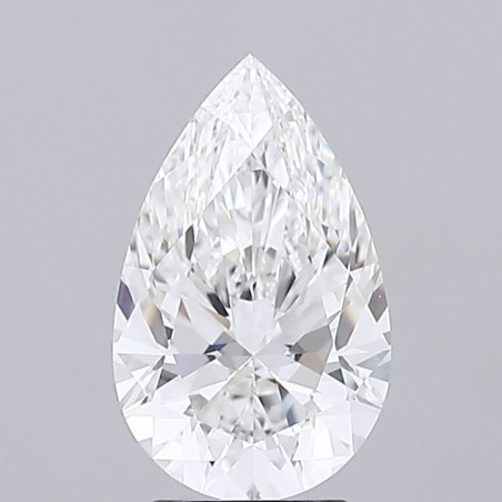 Diament laboratoryjny bezbarwny szlif gruszkowy, 2.72ct, VVS1, E, IGI LG735508906