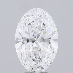 Diament laboratoryjny bezbarwny szlif owalny, 2.81ct, VVS2, D, IGI LG741521608