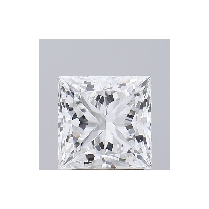 Diament laboratoryjny bezbarwny szlif princess, 2.52ct, VVS2, D, GIA 7496023095