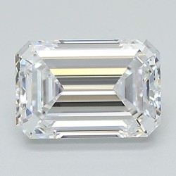 Diament laboratoryjny bezbarwny szlif szmaragdowy, 1.55ct, VVS2, D, GIA 6471246895