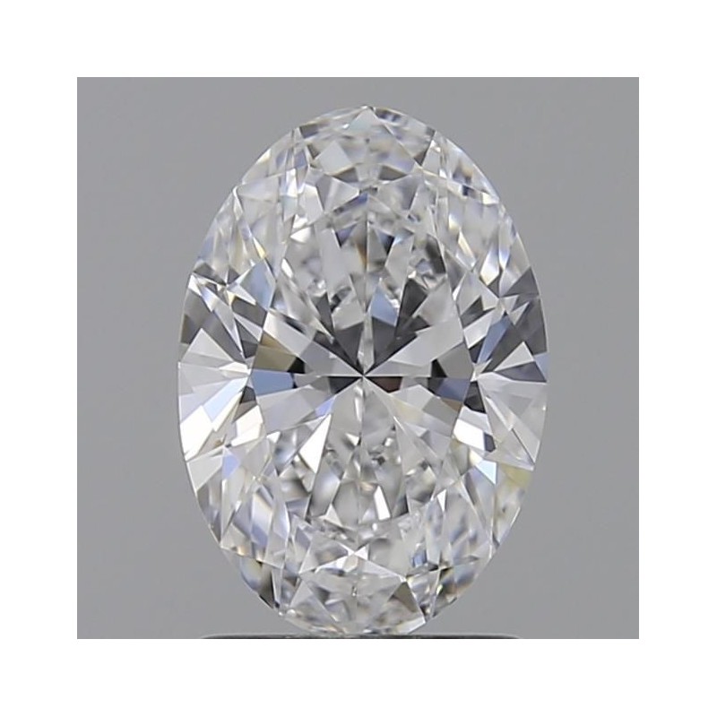 Diament laboratoryjny bezbarwny szlif owalny, 1.28ct, IF, D, IGI LG731565797