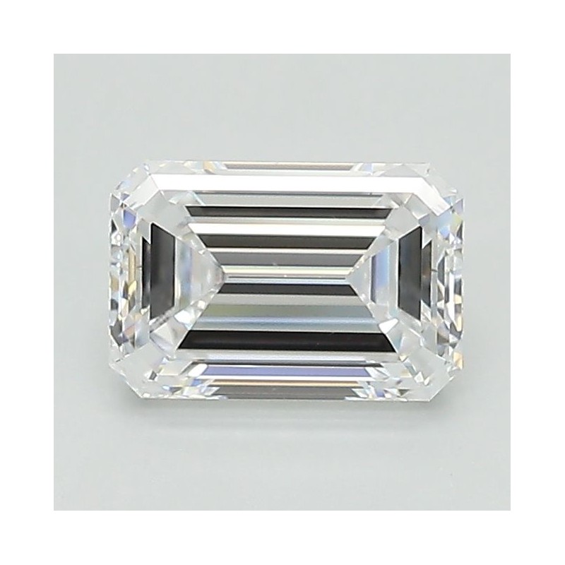 Diament laboratoryjny bezbarwny szlif szmaragdowy, 1.08ct, VVS2, D, IGI LG597379055