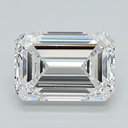 Diament laboratoryjny bezbarwny szlif szmaragdowy, 1.53ct, VVS2, D, IGI LG626412318