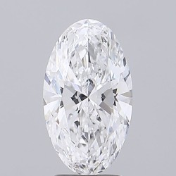 Diament laboratoryjny bezbarwny szlif owalny, 2.51ct, VVS2, D, IGI LG744509584