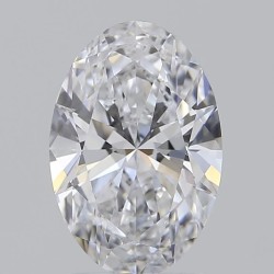 Diament laboratoryjny bezbarwny szlif owalny, 1.5ct, IF, D, IGI LG733557668