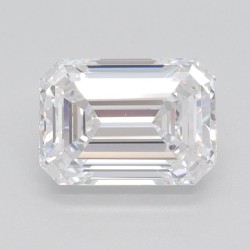 Diament laboratoryjny bezbarwny szlif szmaragdowy, 1.58ct, VVS2, D, IGI LG633495666