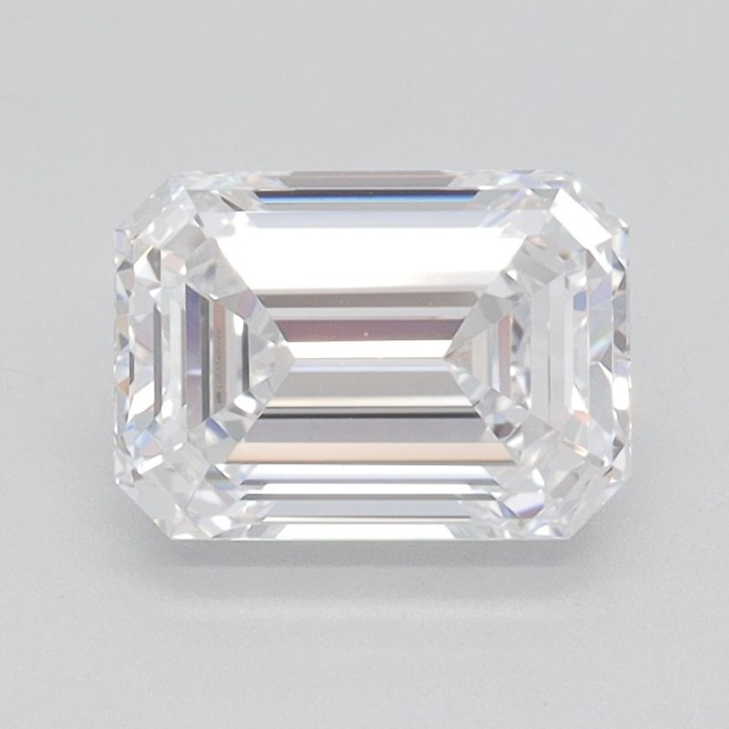 Diament laboratoryjny bezbarwny szlif szmaragdowy, 1.58ct, VVS2, D, IGI LG633495666