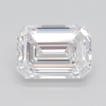 Diament laboratoryjny bezbarwny szlif szmaragdowy, 1.58ct, VVS2, D, IGI LG633495666