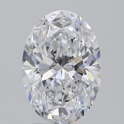 Diament laboratoryjny bezbarwny szlif owalny, 2.06ct, IF, D, IGI LG735568353