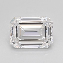 Diament laboratoryjny bezbarwny szlif szmaragdowy, 1.67ct, VVS2, D, IGI LG653427630