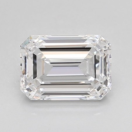 Diament laboratoryjny bezbarwny szlif szmaragdowy, 1.67ct, VVS2, D, IGI LG653427630