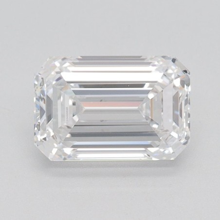 Diament laboratoryjny bezbarwny szlif szmaragdowy, 1.52ct, VVS1, D, IGI LG633495658