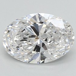 Diament laboratoryjny bezbarwny szlif owalny, 1.4ct, VVS2, E, IGI LG724584674