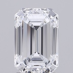 Diament laboratoryjny bezbarwny szlif szmaragdowy, 2.05ct, VVS2, F, GIA 6512543064