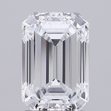 Diament laboratoryjny bezbarwny szlif szmaragdowy, 2.05ct, VVS2, F, GIA 6512543064